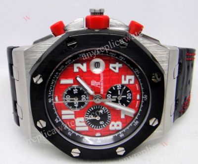 AUDEMARS PIGUET Royal Oak Chronograph Black Eye Red Face